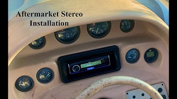 How I Installed Aftermarket Boat Stereo 1996 Sea Ray