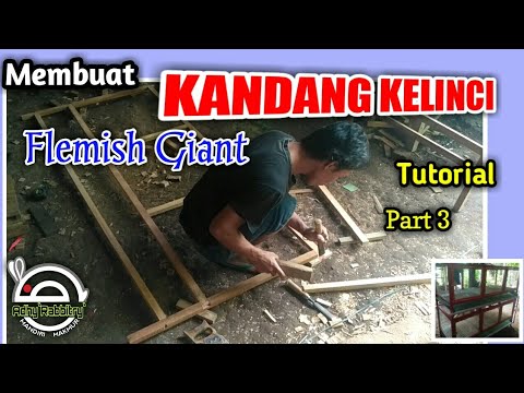 Cara Membuat Kandang Kelinci Flemish Giant Part 3 ll Kerangka Samping
