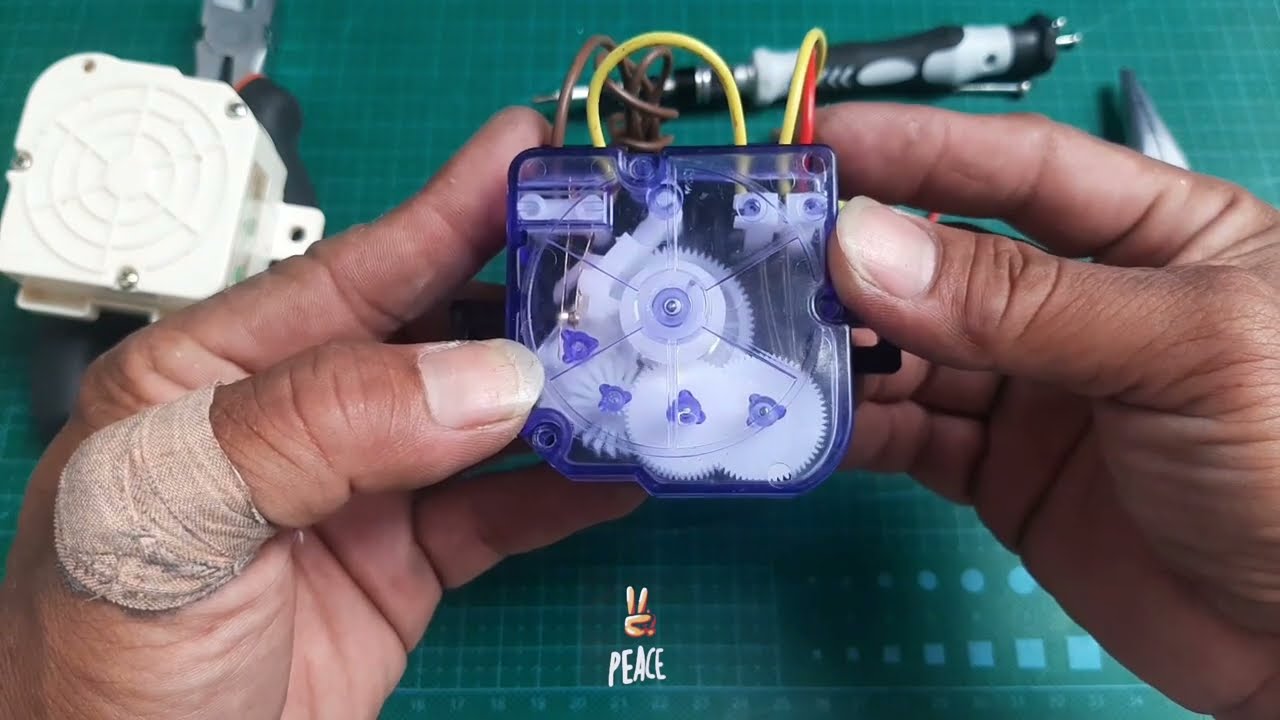 Timer mesin cuci SHARP 2 Tabung. (bongkar pasang timer mesin cuci sharp)