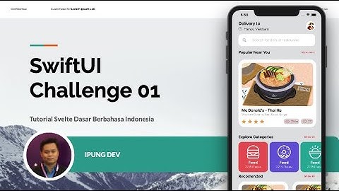 SwiftUI Complex UI Challenge from Random Design (Food Delivery App) Challenge 01