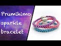 How to make a sparkly bracelet on the Prumihimo disk