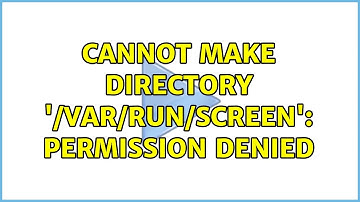 Cannot make directory 