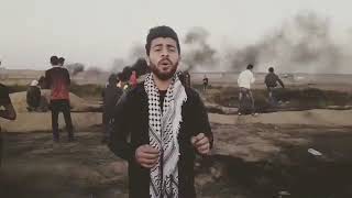 Oday akhras | عدي الأخرس menyanyikan lagu patriotik di Palestina