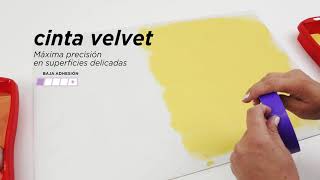 Cinta VELVET baja adhesión. Máxima precisión en superficies delicadas