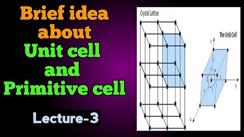 Unit cell and Primitive cell.