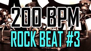 200 BPM - Rock Beat #3 - 4/4 Drum Beat - Drum Track