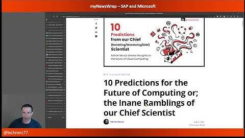 myNewsWrap – SAP and Microsoft (Episode 43)