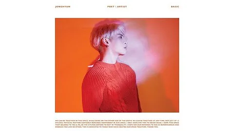 Jonghyun's posthumous album 'Poet | Artist' album cover and tracklist released