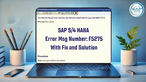 How to Fix Error Message No. F5275 in SAP