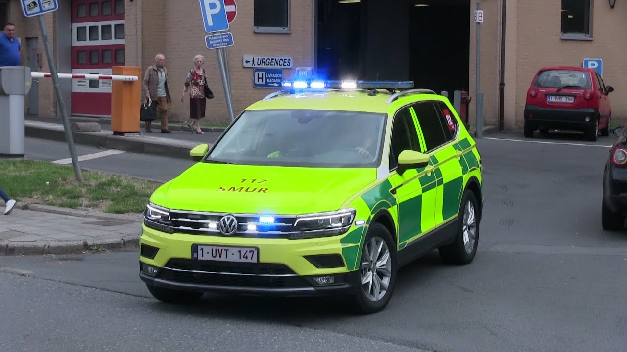 Départ nouveau SMUR VW Tiguan - GHDC Notre Dame Charleroi