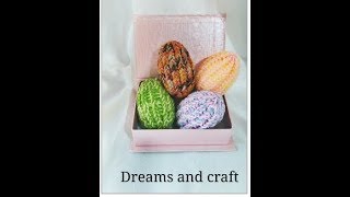 Loom knitting - How to loom knit easter eggs on knitting loom