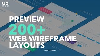 Preview | The Most Complete 200+ Wireframe Layouts for Web [Freebies Available] - UX Hacker
