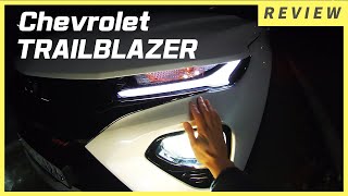 The all new 2021 Chevrolet Trailblazer with 1.35L Turbo. Night Drive POV with Chevy Trailblazer.