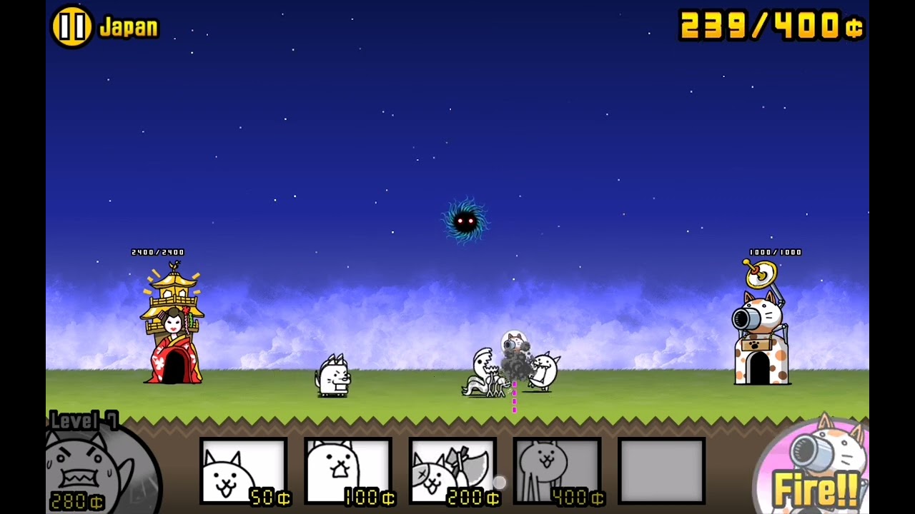 Playing battle cats day 2