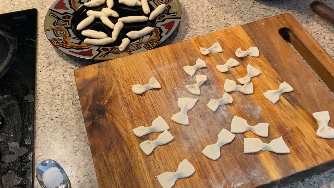 Homemade bow tie pastahomemade with all purpose flourpipe pasta shape
