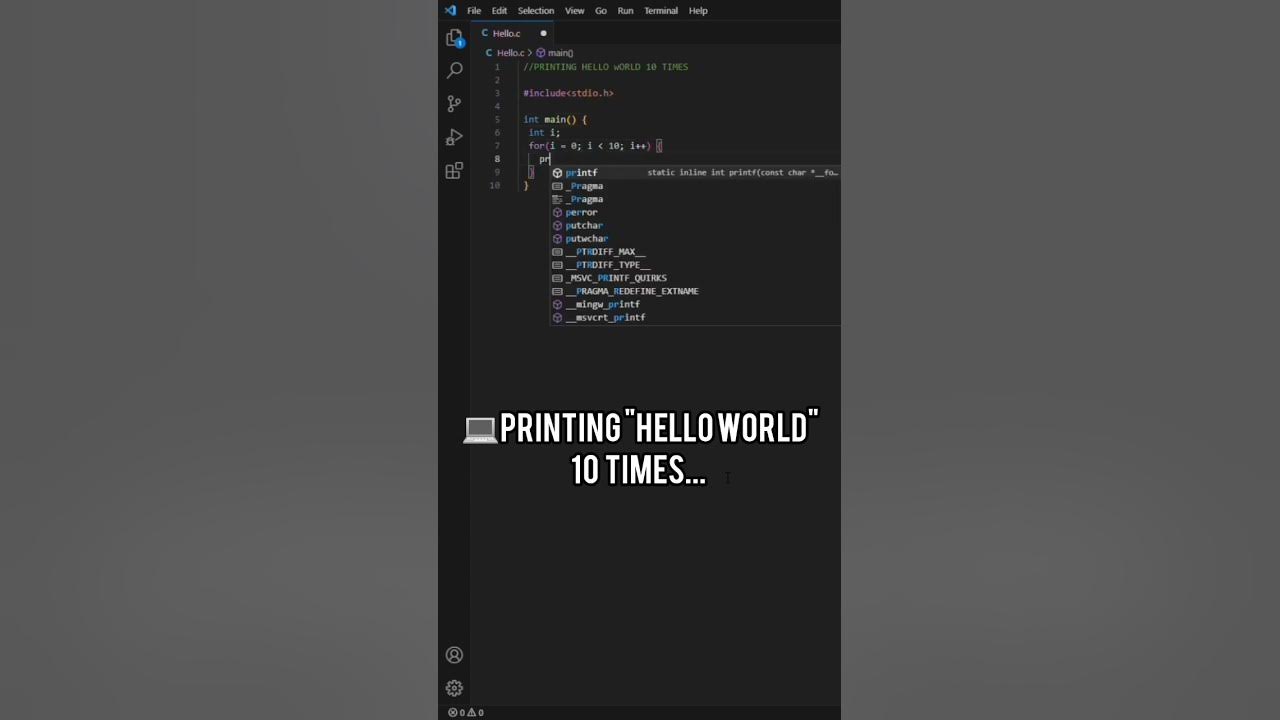 printing-hello-world-10-times-shorts-programming-viral