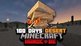 100 Days of Hardcore Minecraft In A Modded Desert Only World...