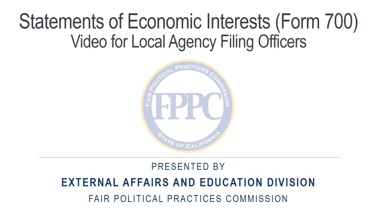 2017 form 700 local agency filing officers youtube form 700 2017
