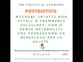 POSTBIOTICI, QUALI BENEFICI PER LA SALUTE? - DR ORICCHIO GENNARO BIOLOGO NUTRIZIONISTA