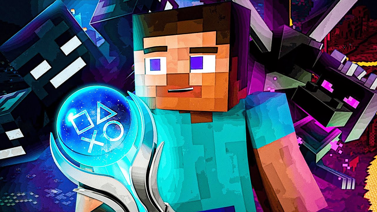 EU PLATINEI E FIZ TODOS OS 133 TROFÉUS DO MINECRAFT!