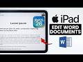 How to Edit Word Document on iPad - Modify Word Document (iPadOS 26)