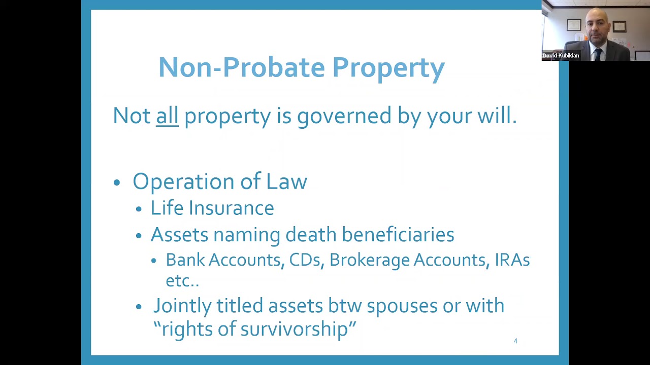 Herzog Law Firm - Estate Planning in Prime Time David A. Kubikian