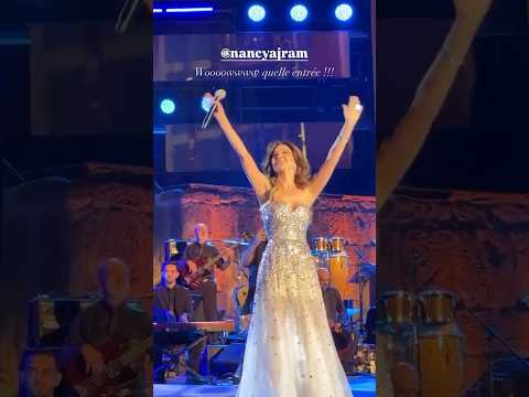 لحظه دخول نانسي عجرم في مهرجان قرطاج ۲۰۲۵  