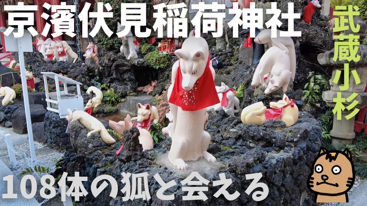 Keihin Fushimi Inari Shrine] Meet 108 Fox Statues (2-980 Shin