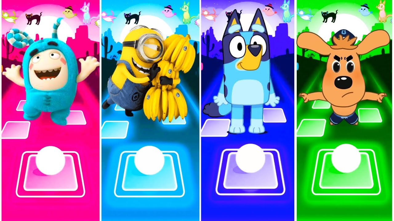 Oddbods 🆚 Minion 🆚 Bluey 🆚 Sheriff Labrador💥Who ln The Best 👍 coffin Dance✅