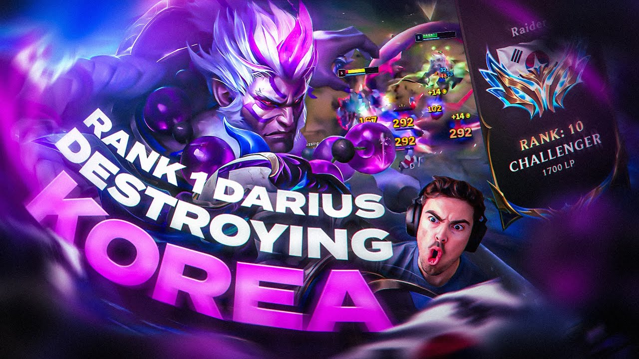 КОРЕЯ В УЖАСЕ от этого EUW DARIUS OTP... *1700LP РАНГ 10*