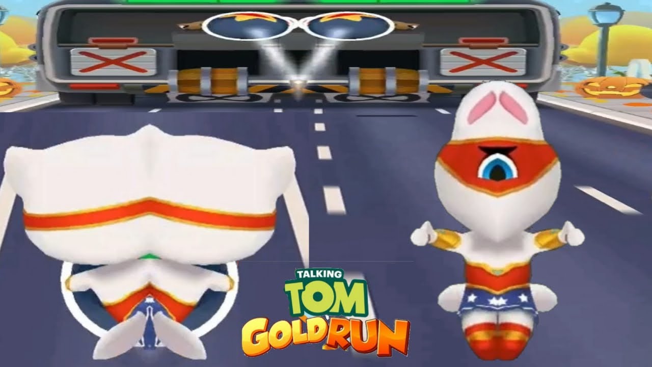 TALKING TOM GOLD RUN --  SUPER ANGELA BOSS FIGHT IN MIRROR MODE