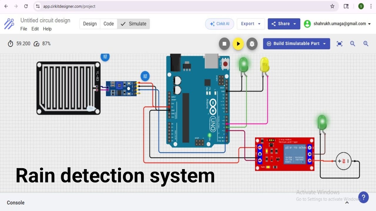 Rain Detection System Using Arduino Uno | Rain Sensor Project for ...