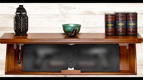 Tactical Traps   Locking Hidden Gun Shelf