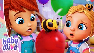 Bebekler ve Balon Patlatan Arılar! 🐝 🎈 YEPYENİ Baby Alive Bölümü