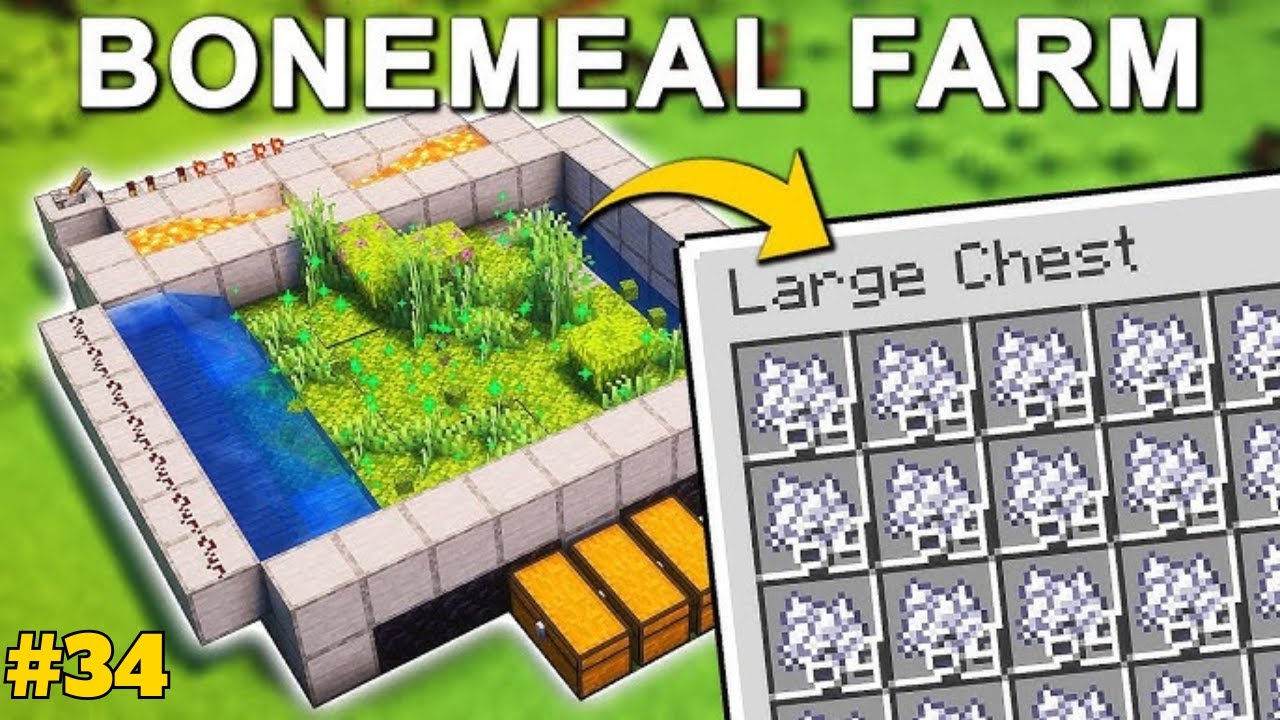 I BUILT THE AUTOMATIC BONEMEAL FARM | Minecraft Survival Series Episode ...