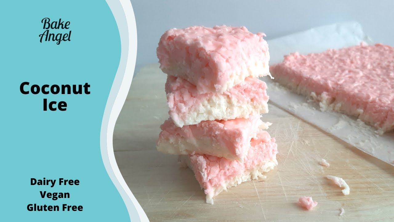 Coconut Ice | No Bake British Treat | Naturally Vegan and Gluten Free Recipe