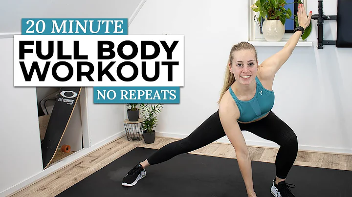20 Minute Full Body Workout [ HIIT No Repeat ]