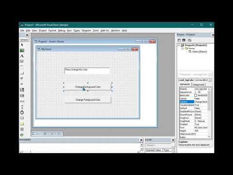 Changing Background and Foreground Color at Random in Visual Basic 6.0