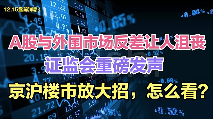 A股與外圍市場反差讓人沮喪，證監會重磅發聲，京滬樓市放大招！ - 天天要聞