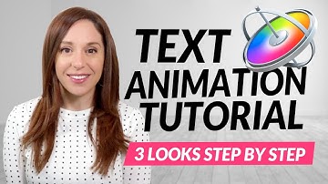 Apple Motion Text Animation Tutorial | STEP BY STEP