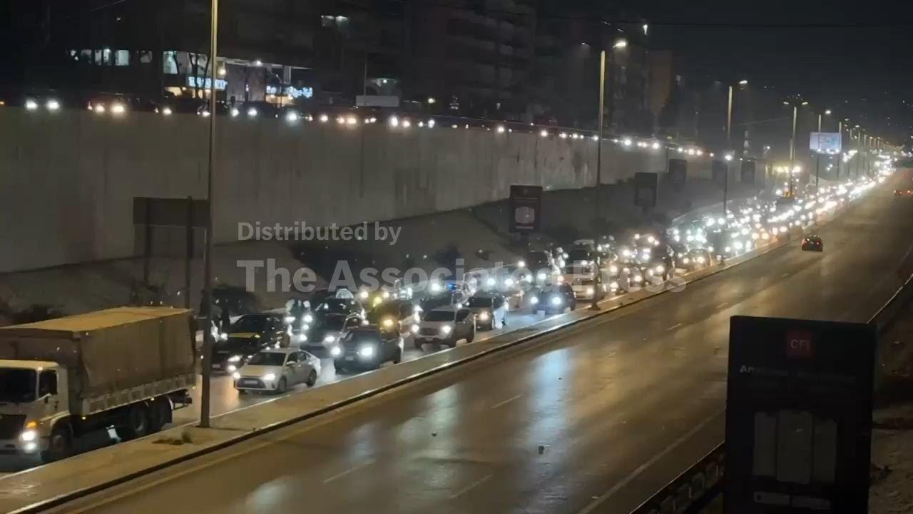 People flee Beirut's southern suburbs after Israeli strikes hit the area