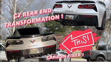Finally Adding CARBON FIBER To The Corvette (Apr rear diffuser) Messing Up The C7 Taillights?