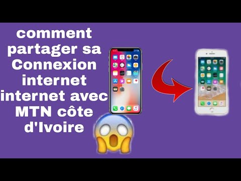 code pour partager sa connexion internet avec MTN Côte d'Ivoire