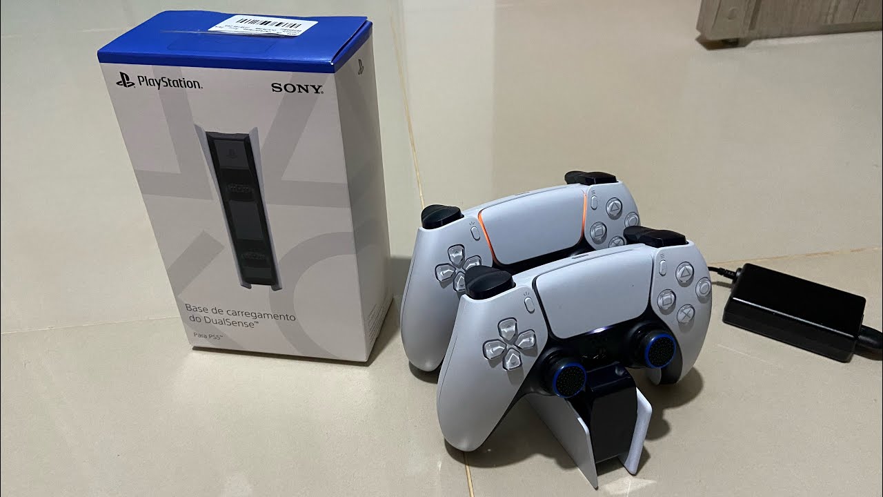 Base de Carregamento Sony Para Controle DualSense Original Sony Modelo:  CFI-ZDS1R - YouTube