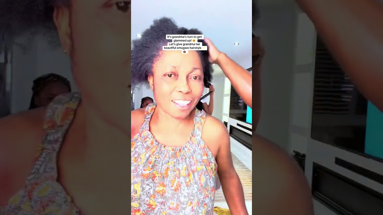 Настала очередь бабушки нарядиться! 😍Давайте сделаем бабушке ее прекрасную прическу в стиле омугв...