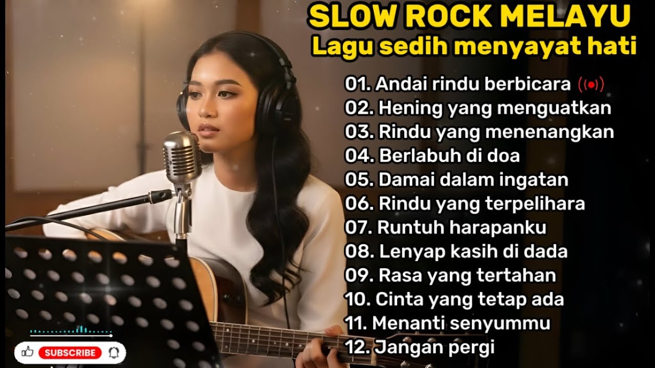 LAGU SLOW ROCK MELAYU TERBAIK 🎶 | Paling Sedih, Sedih Banget 😭 |  Andai Rindu Berbicara 💔