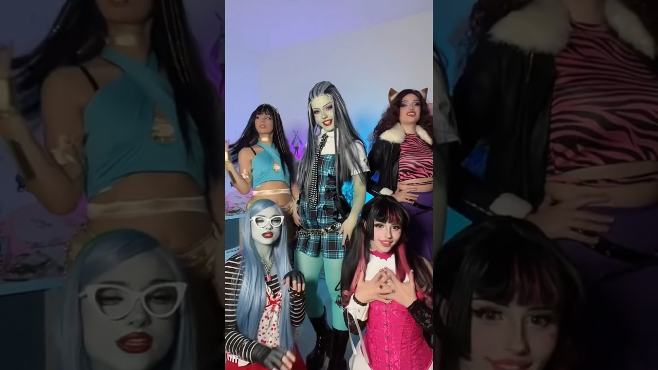 Monster High crew !! #makeup #halloween #cosplay #monsterhigh