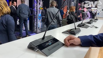ISE 2020: Televic Conference Shows Confidea Flex Wireless Congress Mic With Touch Screen Display