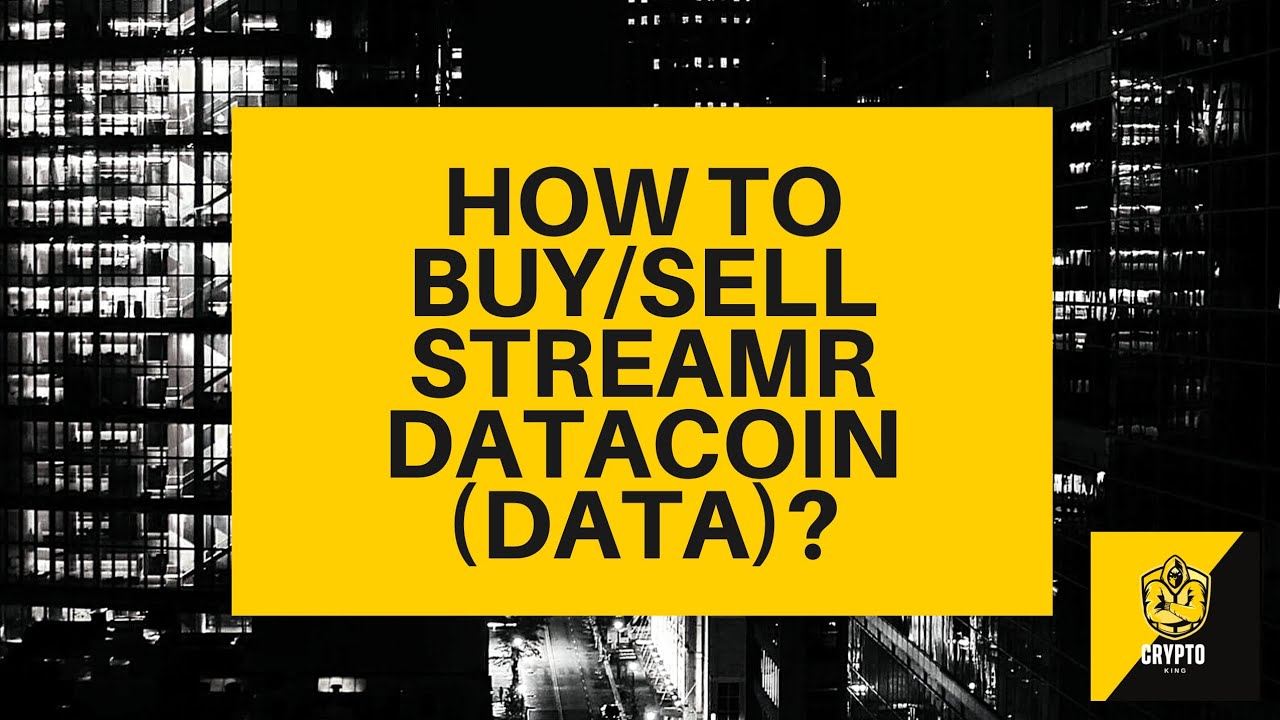 How to buy/sell streamr DATAcoin? Crypto Beginners Guide - $DATA ...