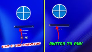How to SWITCH Login Method from Password to PIN in Windows 11